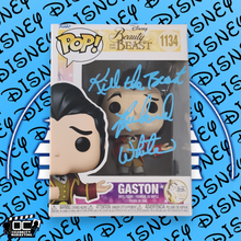Load image into Gallery viewer, Richard White signed Beauty &amp; The Beast Gaston Funko 1134 OCCM Auto QR code-QA
