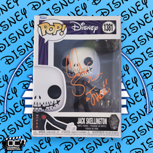 Load image into Gallery viewer, Chris Sarandon signed Jack Skellington Funko Disney NBC #1381 OCCM QR code Auto
