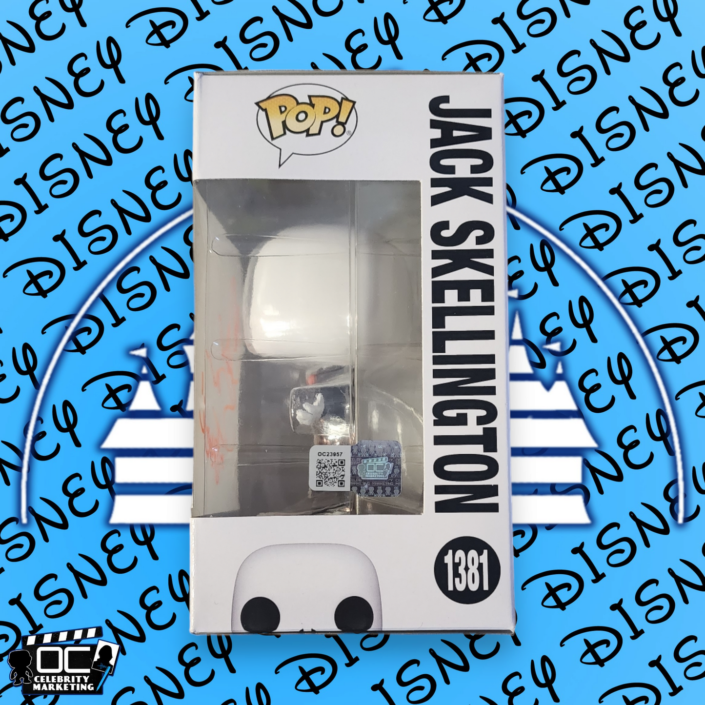 Chris Sarandon signed Jack Skellington Funko Disney NBC #1381 OCCM QR code Auto