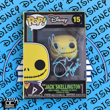 Load image into Gallery viewer, Chris Sarandon signed BLKLT Jack Skellington Funko Disney NBC #15 OCCM QR Auto-B
