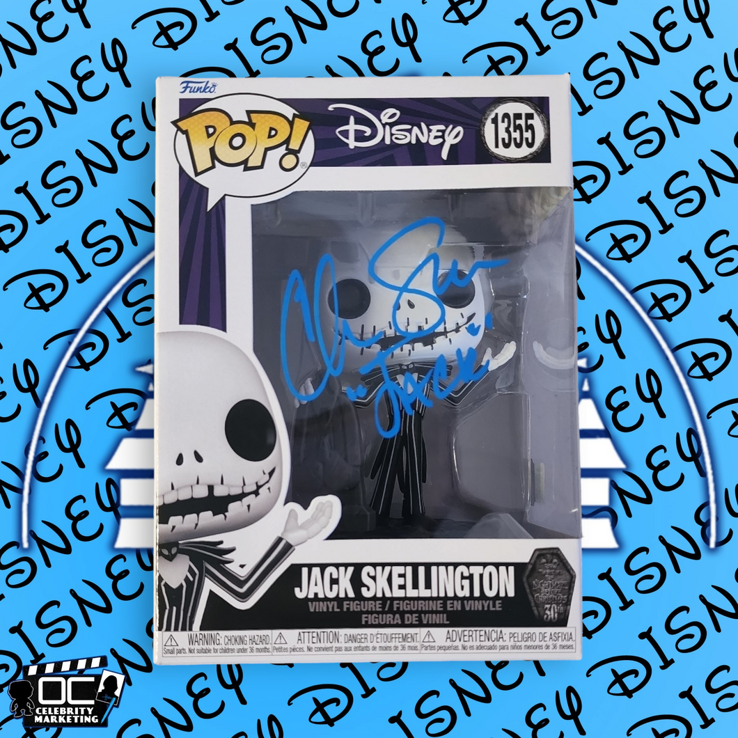 Chris Sarandon signed Jack Skellington Funko Disney NBC #1355 OCCM QR code Auto