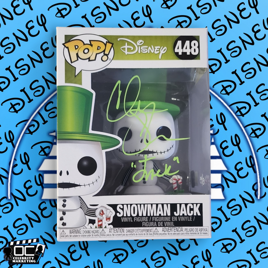 Chris Sarandon signed Snowman Jack Funko Disney NBC #448 OCCM QR code Auto-G