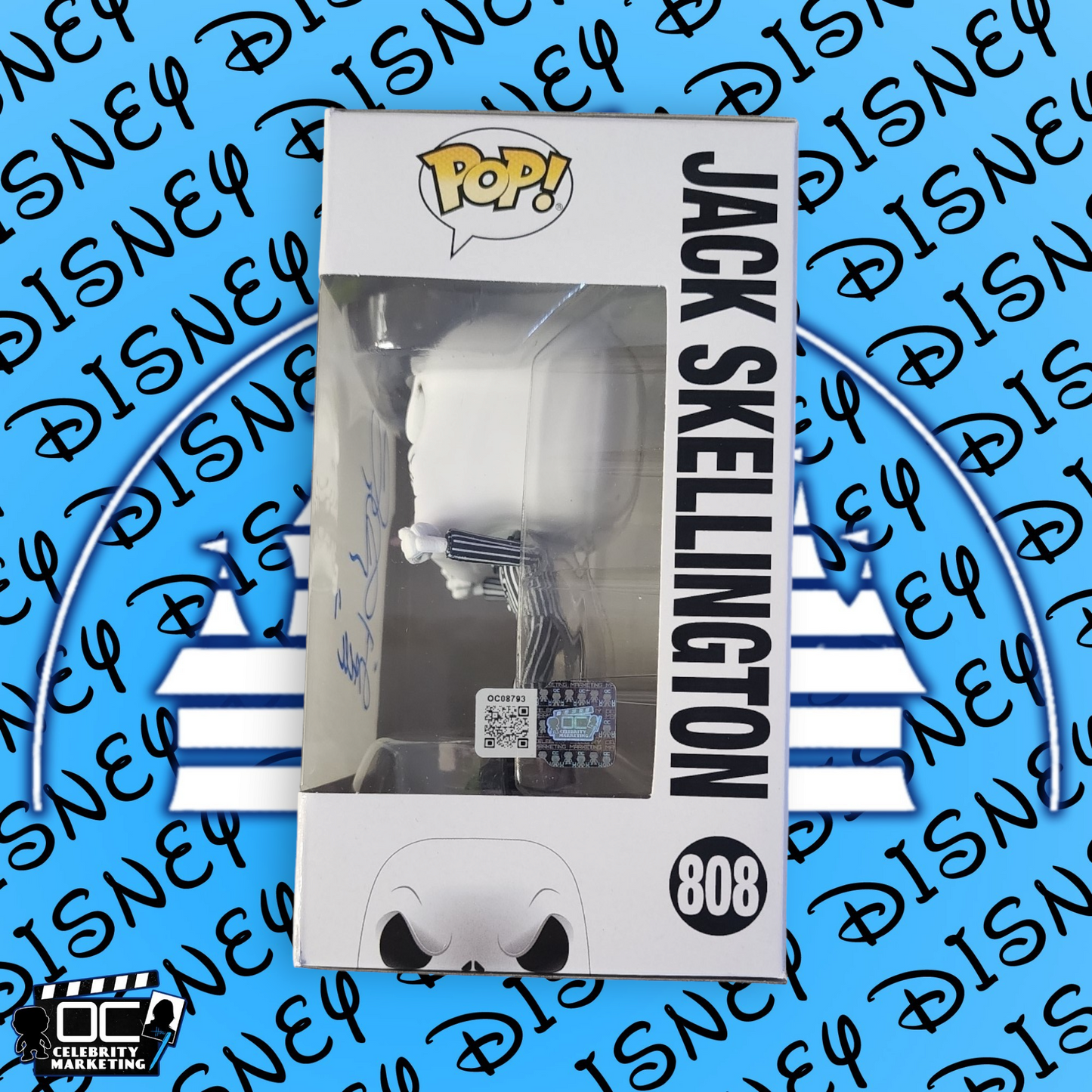 Chris Sarandon signed Jack Skellington Funko Disney NBC #808 OCCM QR code Auto
