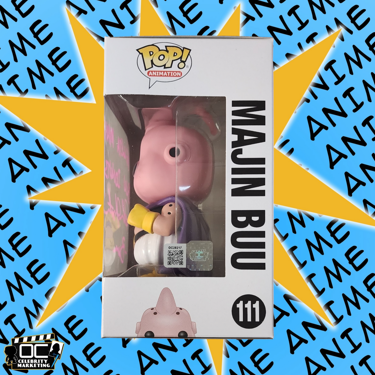Josh Martin signed Dragon Ball Z Majin Buu Funko #111 autograph QR code OCCM-QP1