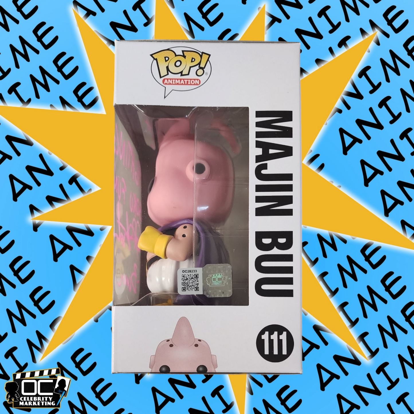 Josh Martin signed Dragon Ball Z Majin Buu Funko #111 autograph QR code OCCM-QP2