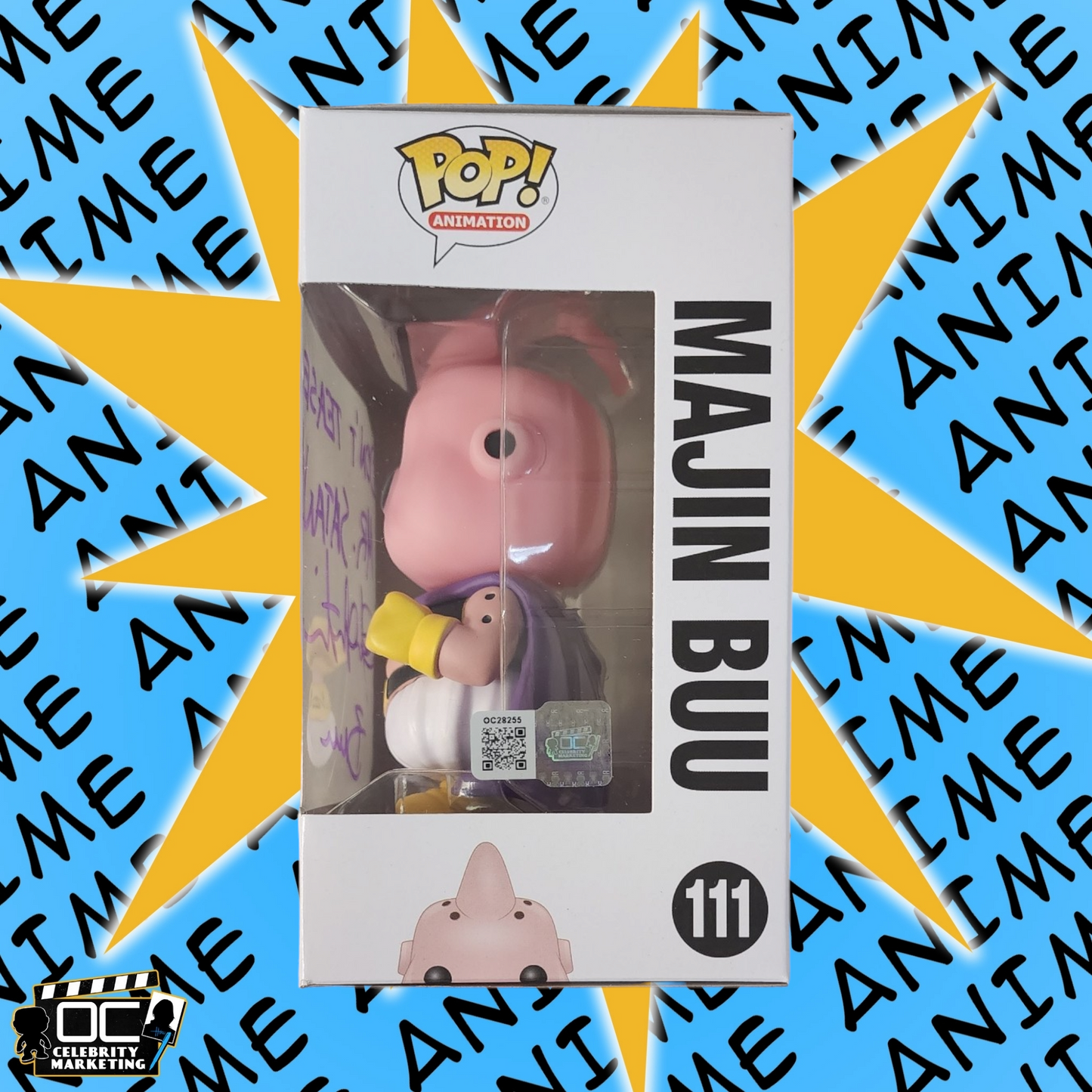 Josh Martin signed Dragon Ball Z Majin Buu Funko 111 autograph QR code OCCM-QP-1