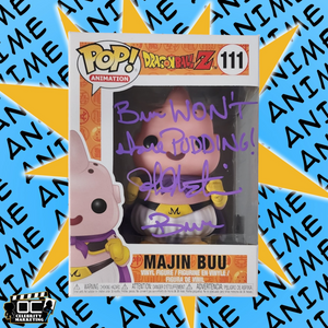 Josh Martin signed Dragon Ball Z Majin Buu Funko 111 autograph QR code OCCM-QP-3