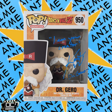 Load image into Gallery viewer, Kent Williams signed Dragon Ball Z Dr. Gero Funko 950 autographed QR code OCCM-B
