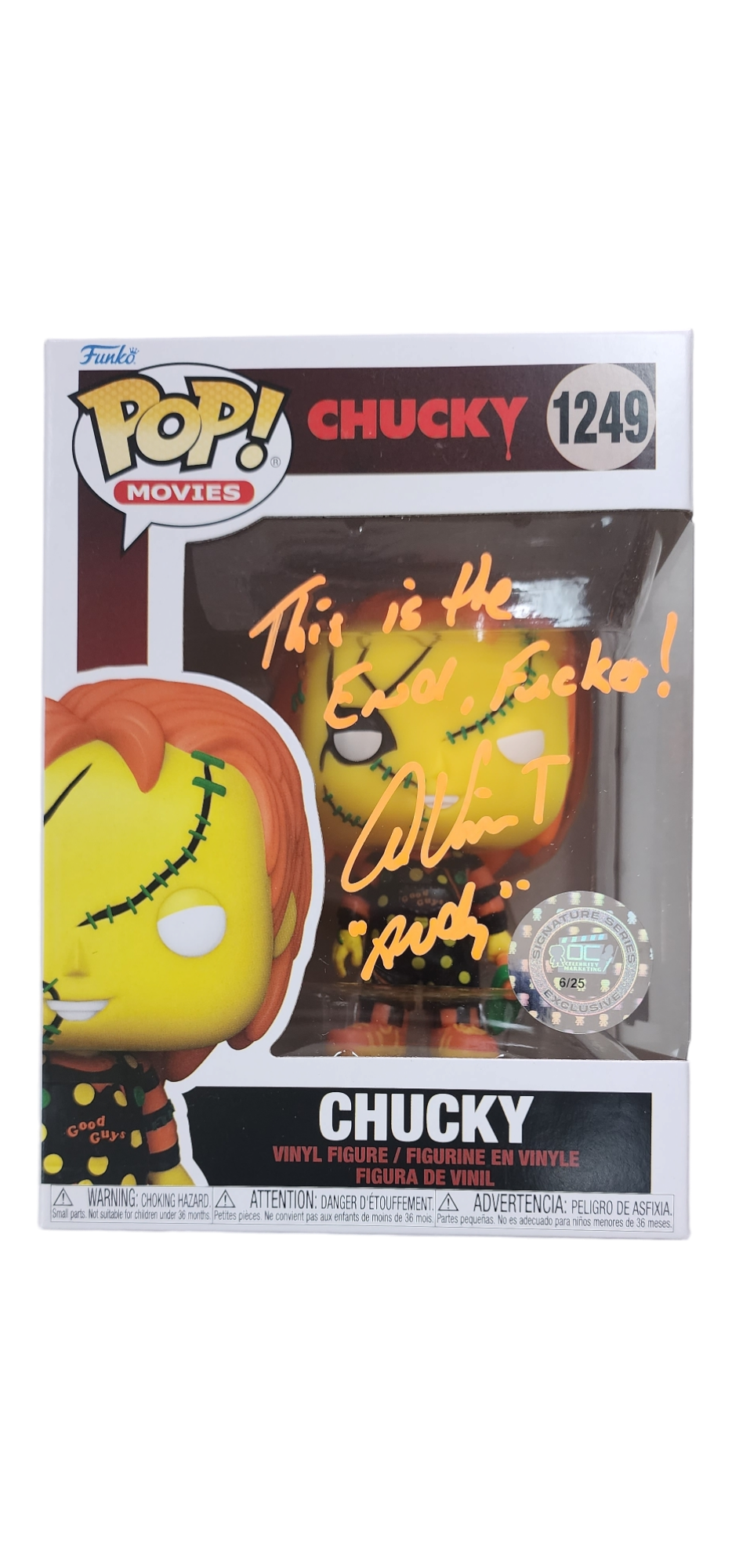 Alex Vincent Signature Series Chucky Funko Pop! (#/25)