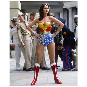 Lynda Carter Autographed 1975 Wonder Woman 8x10 Admirers Photo Pre-Order