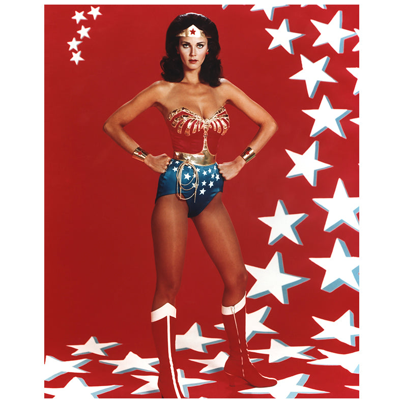 Lynda Carter Autographed 1976 Wonder Woman Fearless Hero 8x10 Photo Pre-Order