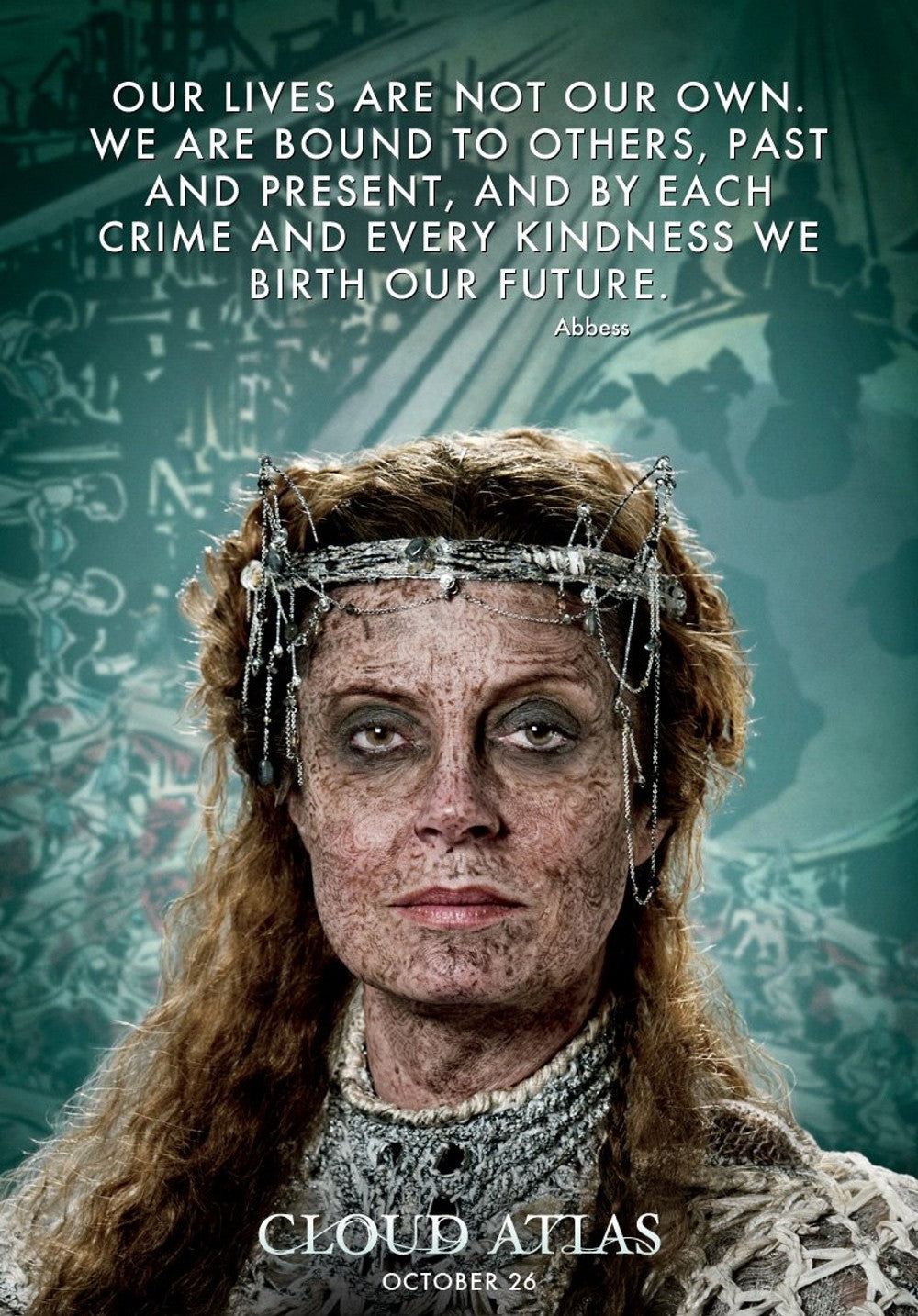 Susan Sarandon signed Cloud Atlas Character Poster Photo (8x10 or 11x17) Pre-Order