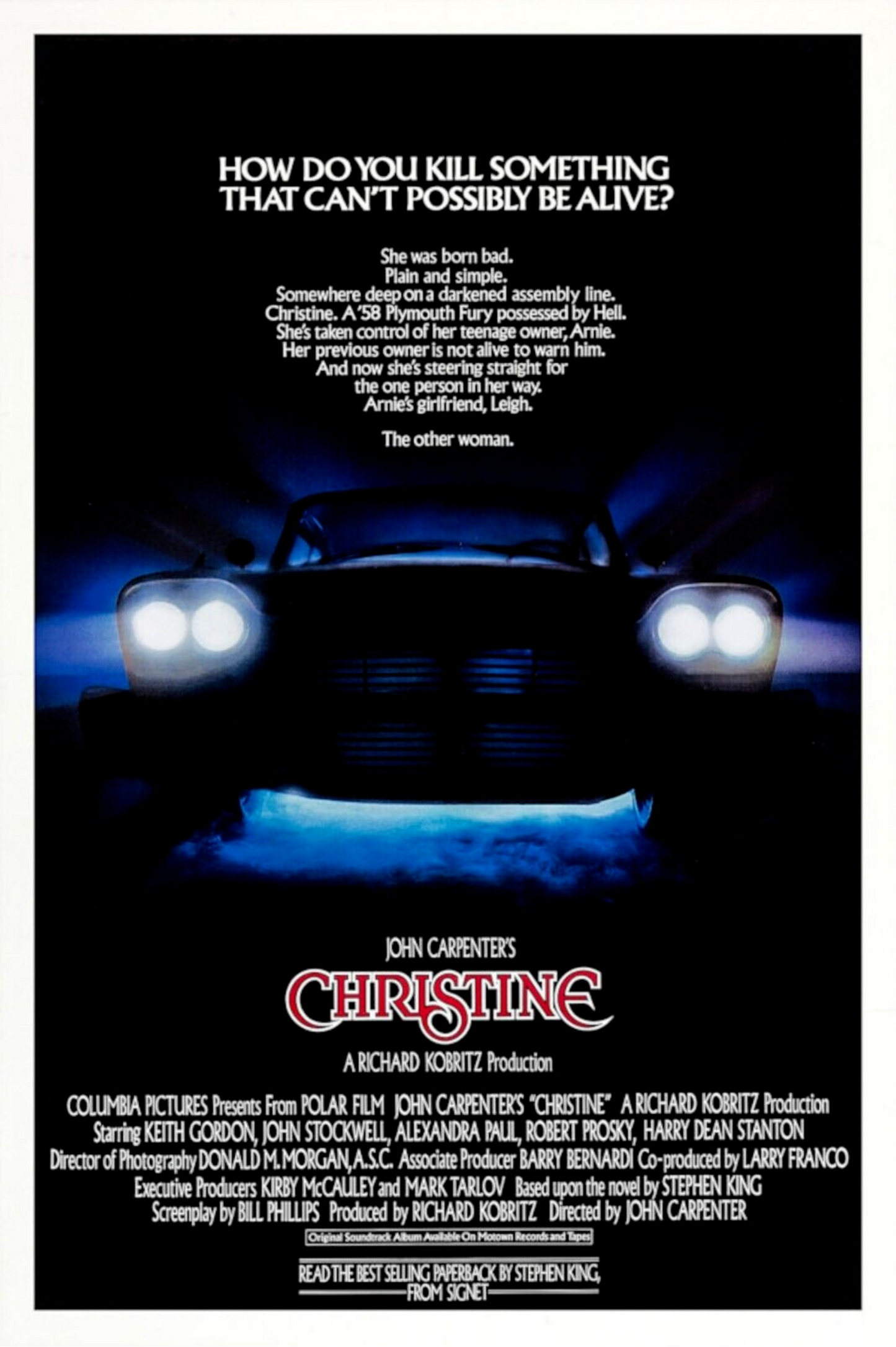 Keith Gordon signed Christine (1983) movie poster photo #2 (8x10 or 11x17) Pre-Order