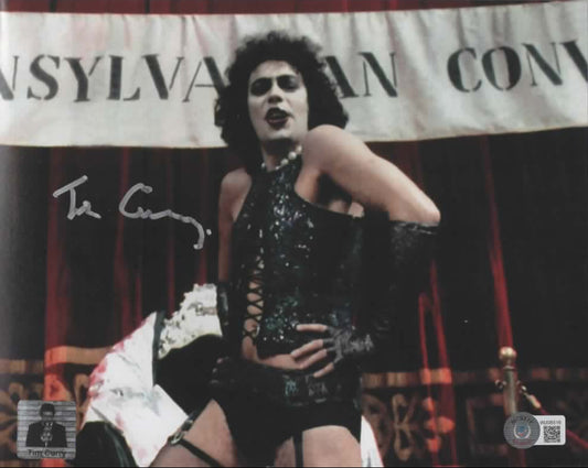 Tim Curry 8x10 autographed Rocky Horror Frank-N-Furter Photo Beckett QR authenticated with Tim Curry Holo