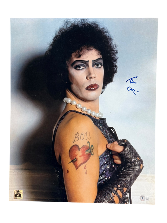 Tim Curry 16x20 Frank-N-Furter autographed Photo Beckett authenticated with Tim Curry Holo
