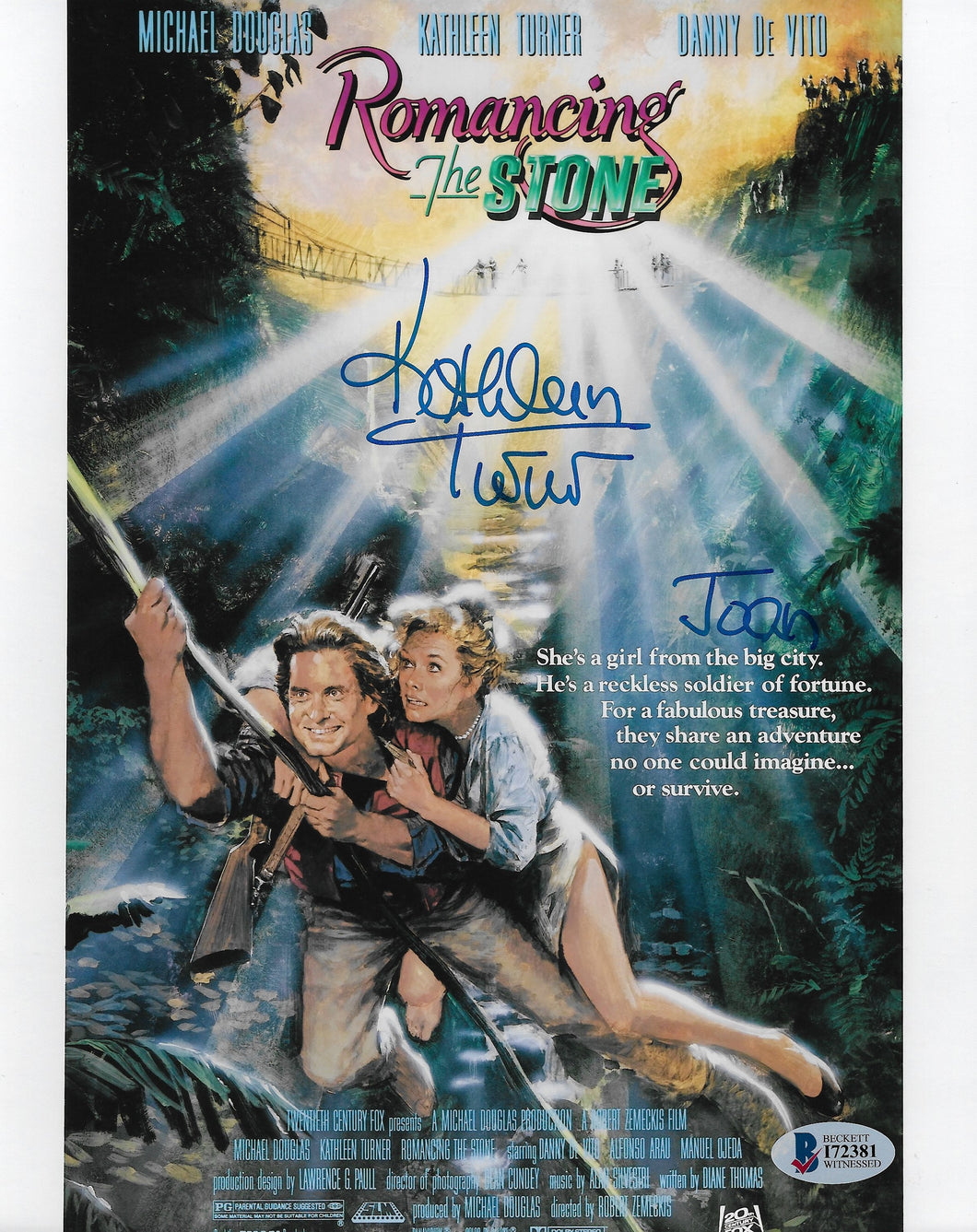 Kathleen Turner signed and inscribed 