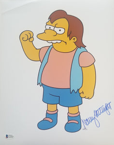 NANCY CARTWRIGHT Signed The Simpsons Nelson Muntz Auto 11x14 Photo
