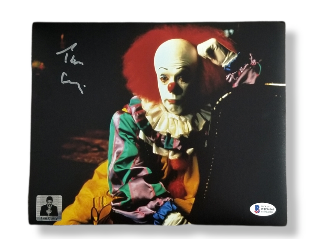 TIM CURRY SIGNED 8x10 PHOTO IT PENNYWISE AUTOGRAPHED BAS COA 4