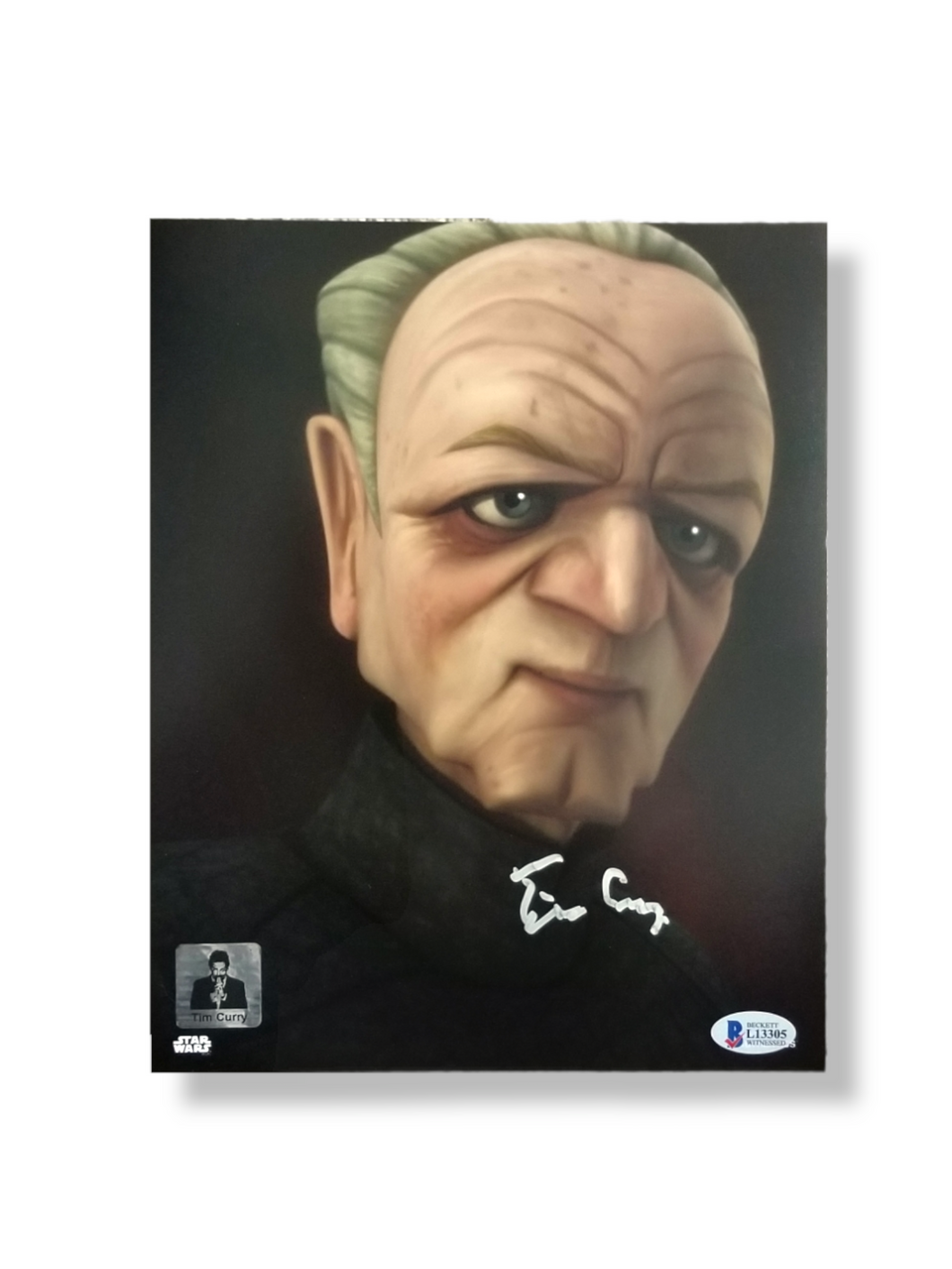 TIM CURRY SIGNED 8x10 PHOTO STAR WARS PALPATINE AUTOGRAPHED BAS COA