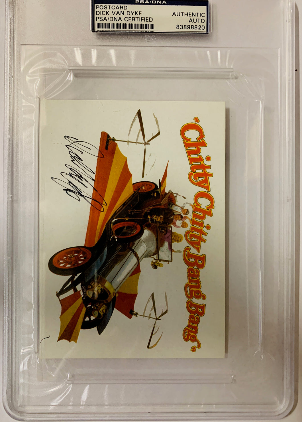 DICK VAN DYKE Signed CHITTY CHITTY BANG BANG POSTCARD